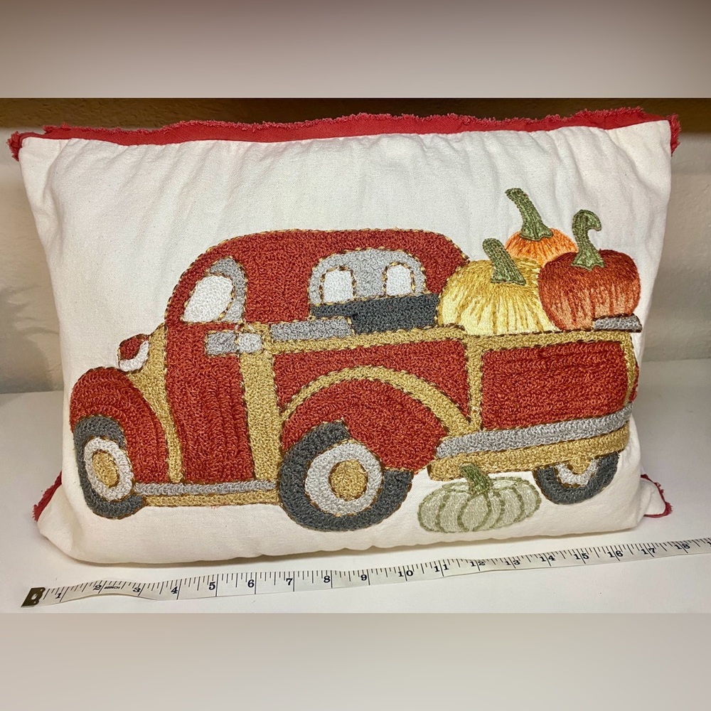 The Prairie by Rachel Ashwell Fall Harvest Pumpkin Decor Throw Pillow Cover - Picture 3 of 7